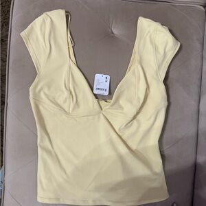Free People Intimates Yellow Top